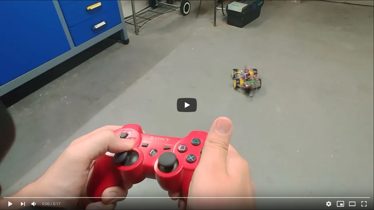 Video of the remote-controlled car